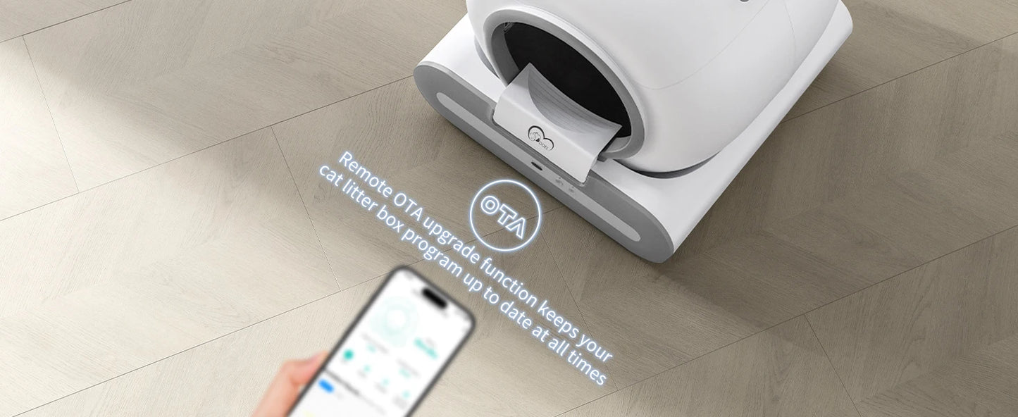 DOEL Smart Self-Cleaning Cat Litter Box with App Control for Multiple Cats