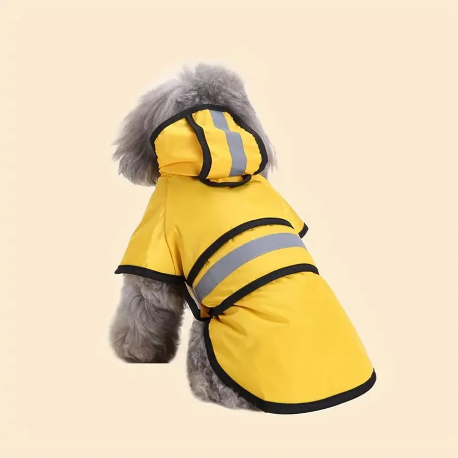Adjustable Waterproof & Windproof Dog Raincoat – Keep Your Pet Dry and Comfortable