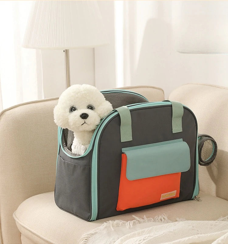 Multifunctional Pet Carrier Bag – Breathable Shoulder & Handbag for Cats and Dogs (Under 4KG)
