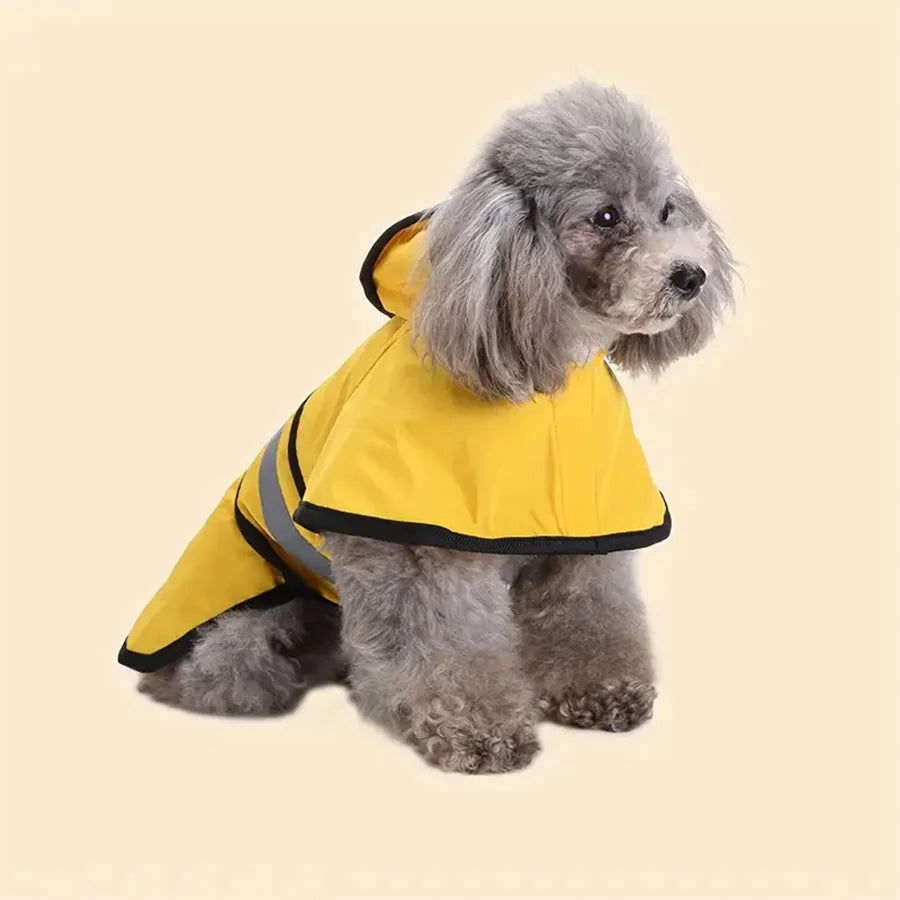 Adjustable Waterproof & Windproof Dog Raincoat – Keep Your Pet Dry and Comfortable