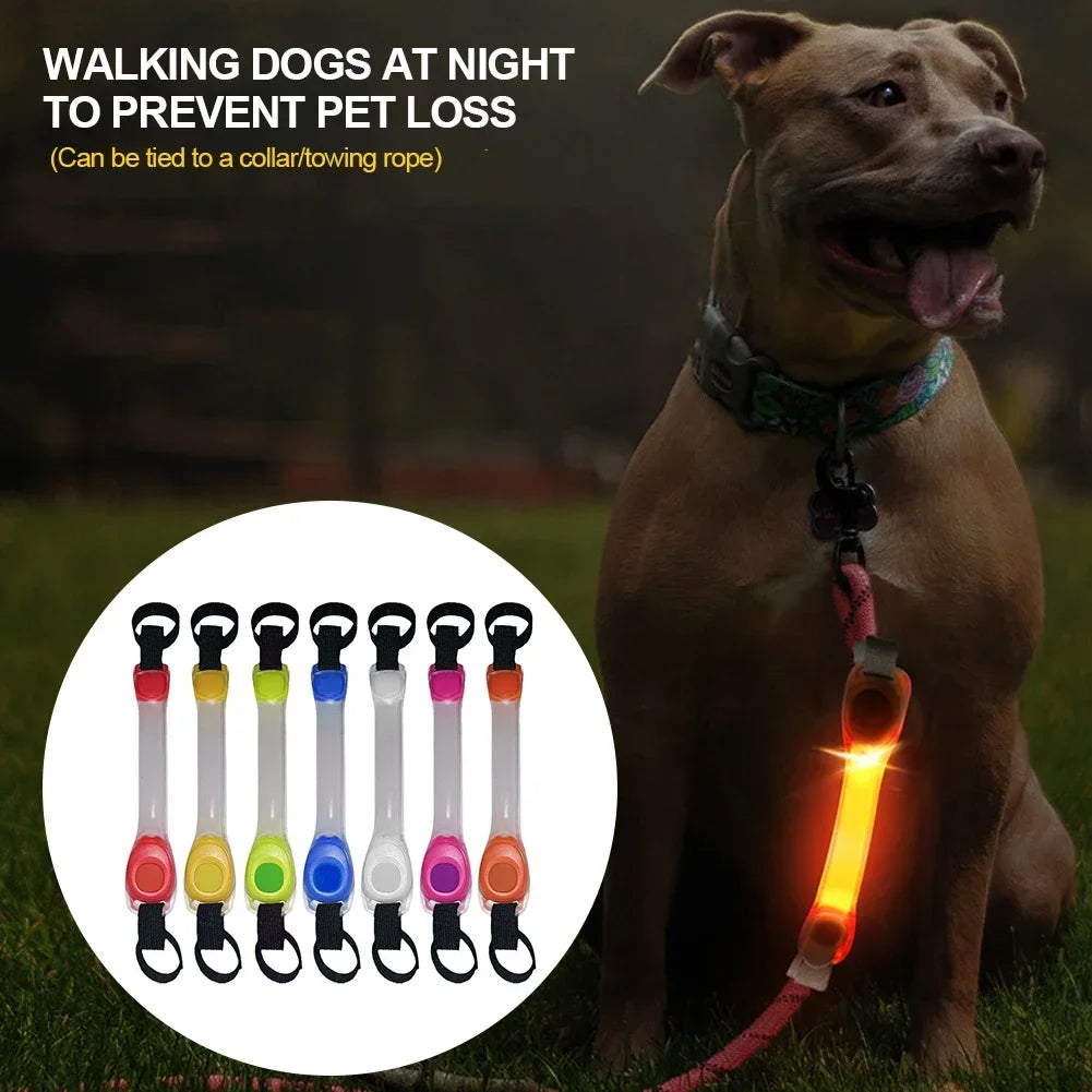 Waterproof LED Dog Collar – Anti-Lost Glowing Light Strip with Multi-Color Options for Night Safety
