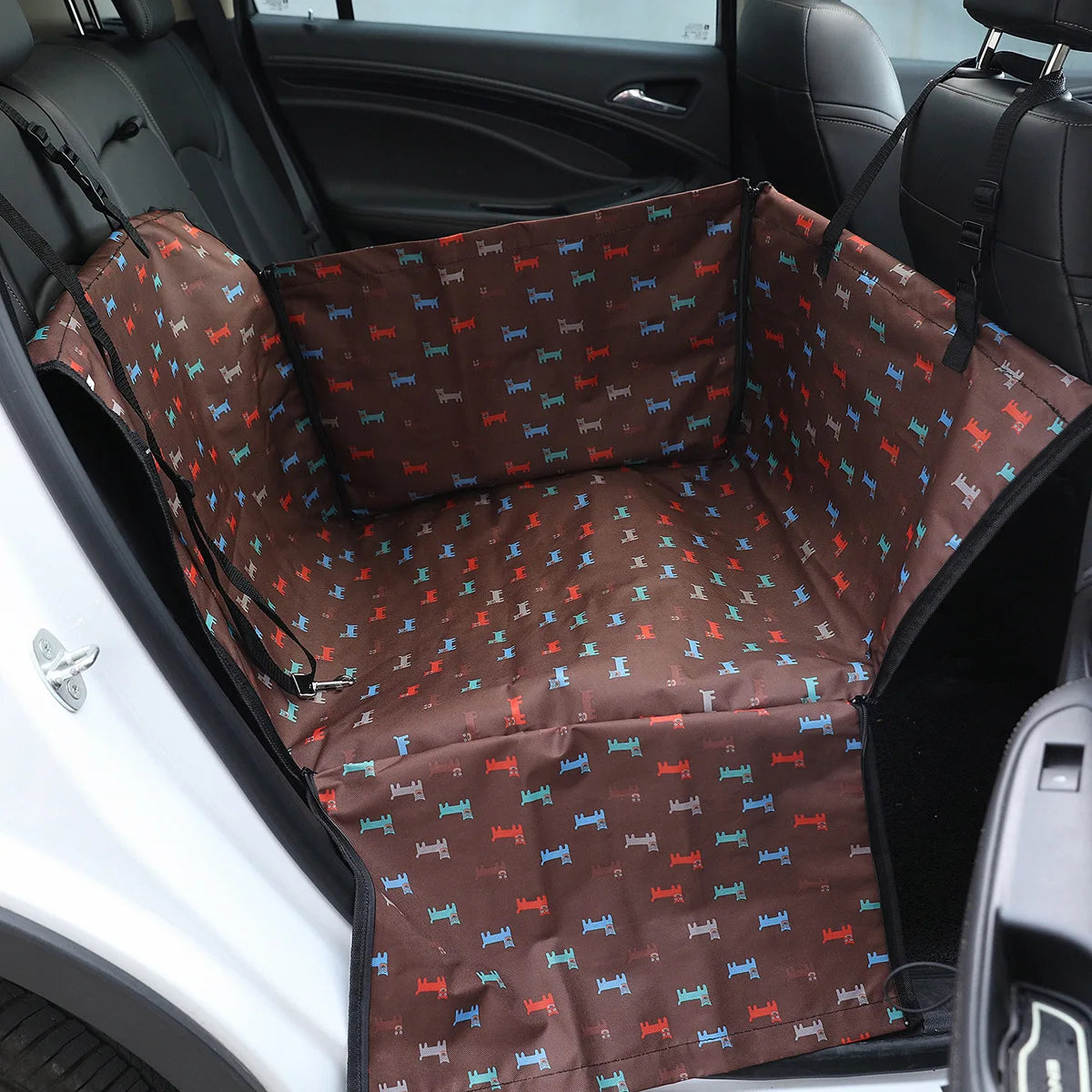 CAWAYI KENNEL Waterproof Dog Car Seat Cover – Hammock Style Travel Protector for Dogs & Cats