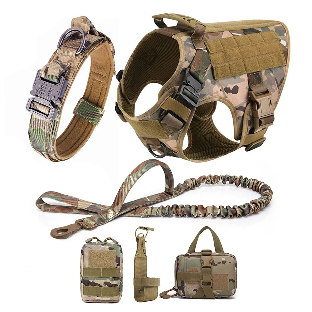 Large Dog Harness & Leash Set – Vest Training Harness for German Shepherd, Malinois, Medium & Large Dogs