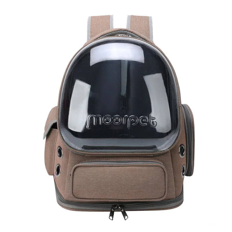 Transparent Pet Carrier Backpack – Breathable Travel Bag for Cats and Small Dogs