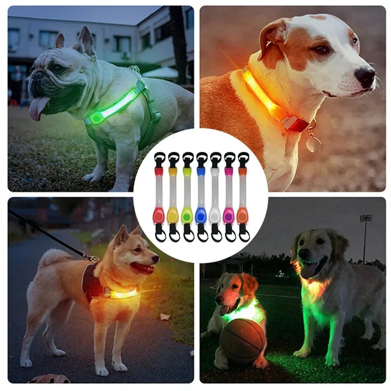 Waterproof LED Dog Collar – Anti-Lost Glowing Light Strip with Multi-Color Options for Night Safety