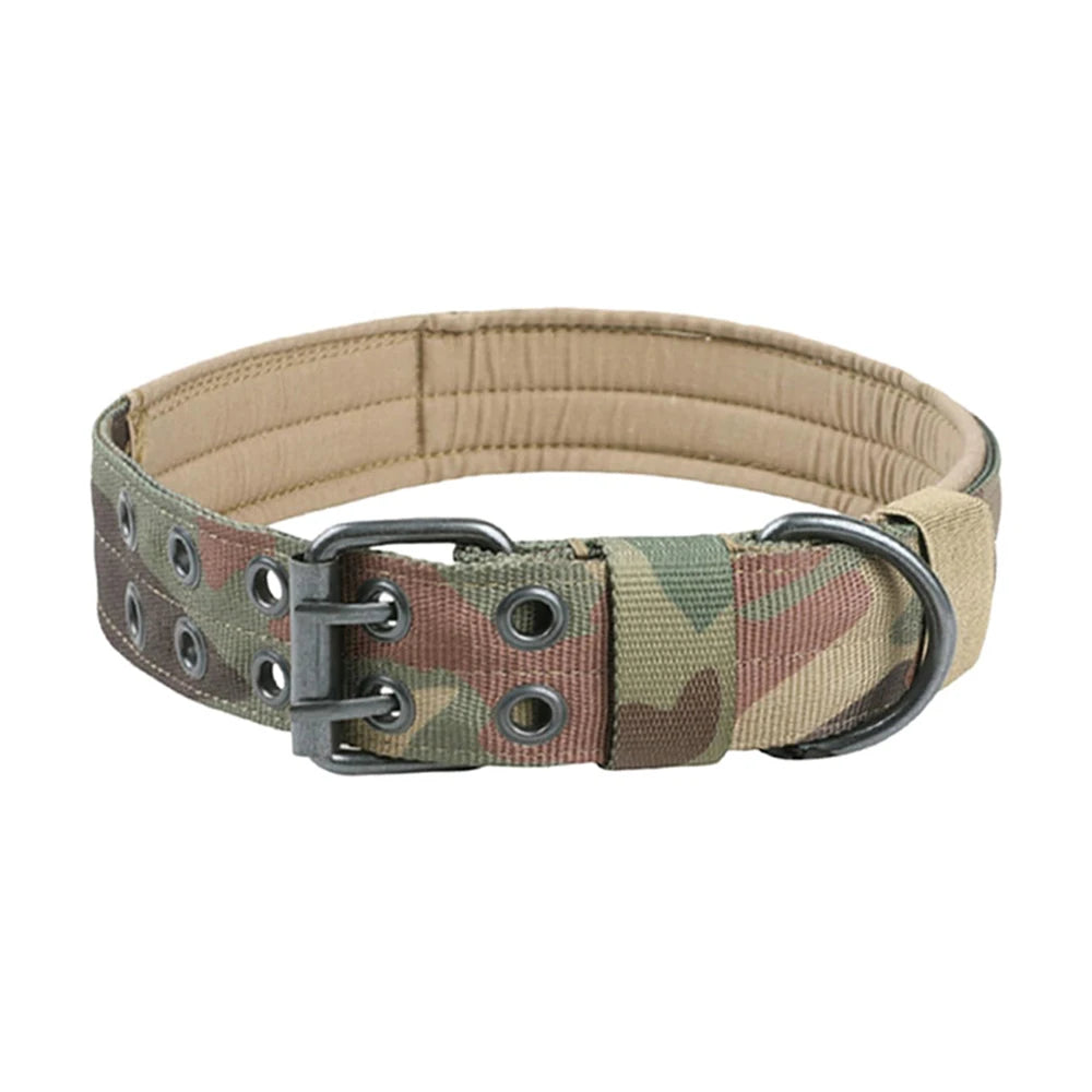 Tactical Dog Collar – Durable Nylon Military Collar for Medium & Large Dogs, Training and Outdoor Use