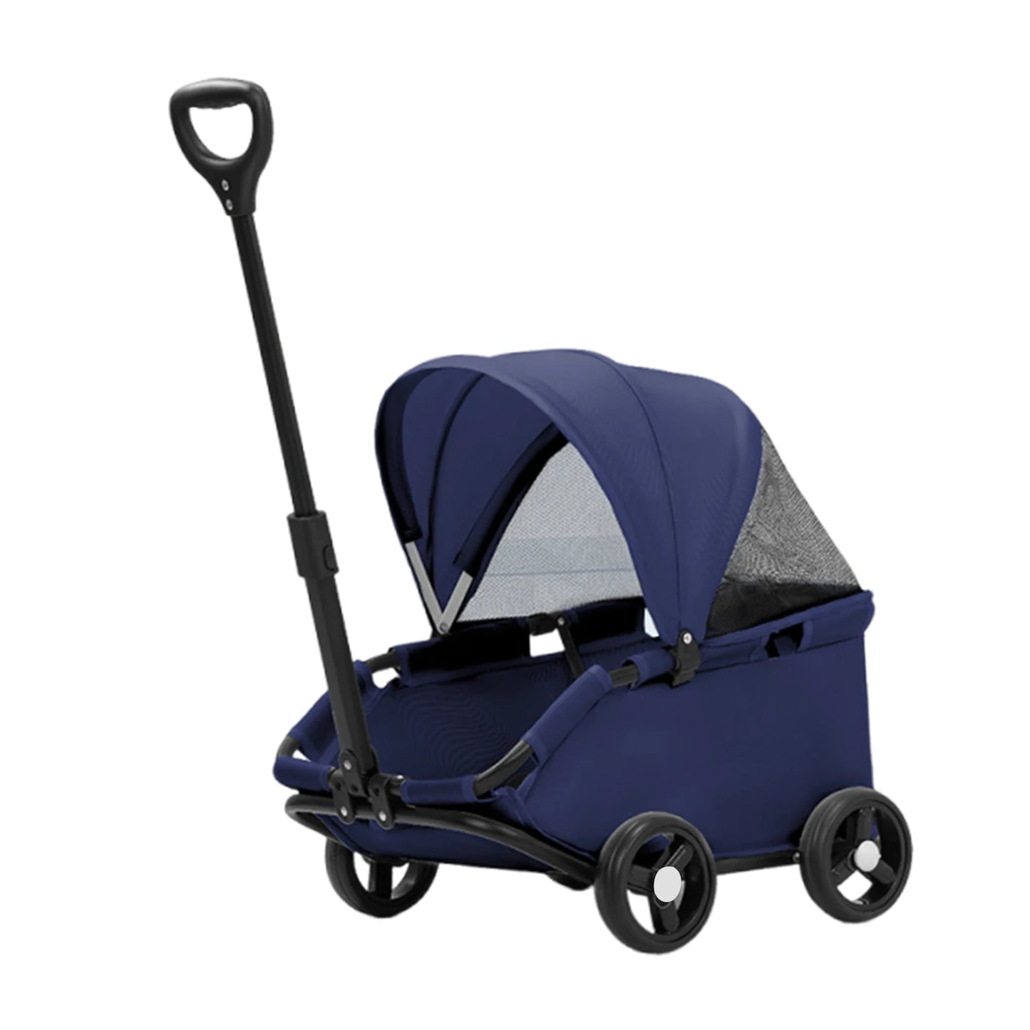Portable 4-Wheel Pet Stroller – Breathable Travel Carrier for Small & Medium Dogs & Cats