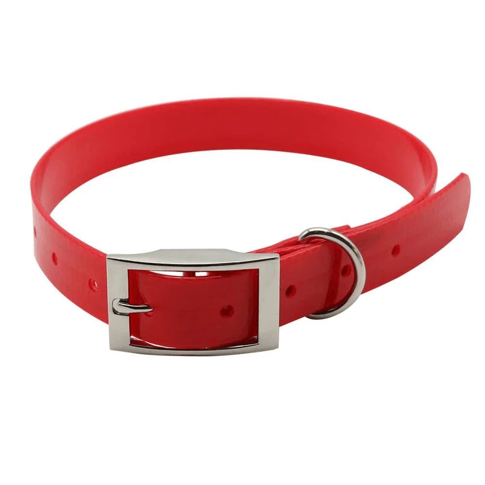 Waterproof TPU + Nylon Dog Collar – Easy Clean, Odor-Resistant & Durable Reflective Pet Collar (7 Colors)