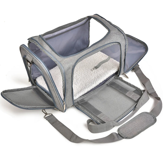 Airline Approved Dog & Cat Carrier Bag – Soft-Sided Waterproof Travel Backpack for Small Pets