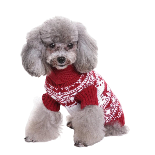 Benepaw Christmas Dog Sweater Warm Knitted Pullover Small Dogs