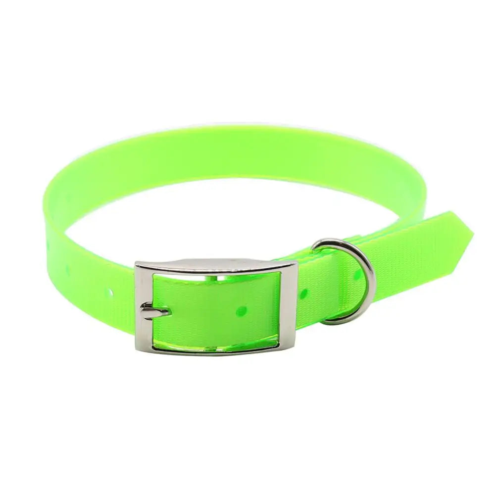Waterproof TPU + Nylon Dog Collar – Easy Clean, Odor-Resistant & Durable Reflective Pet Collar (7 Colors)