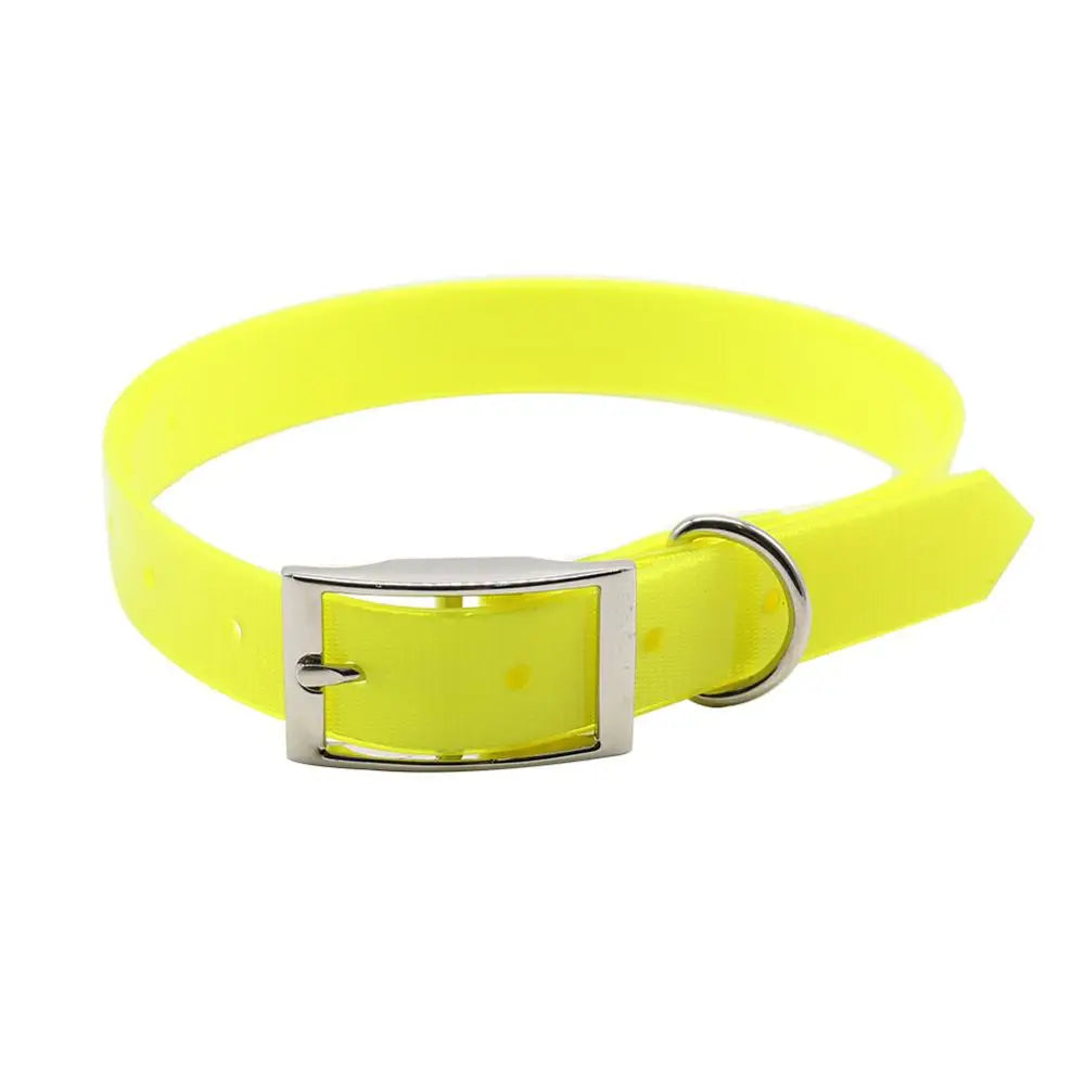 Waterproof TPU + Nylon Dog Collar – Easy Clean, Odor-Resistant & Durable Reflective Pet Collar (7 Colors)