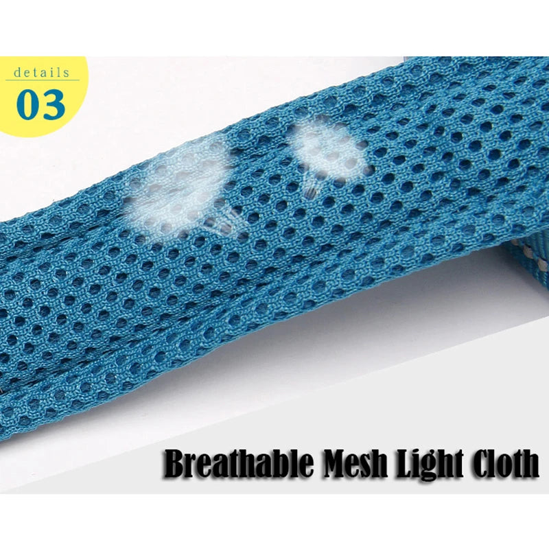 Truelove Soft Dog Leash with Harness & Collar – Reflective Nylon Mesh Walking and Training Lead, 110cm, 11 Colors