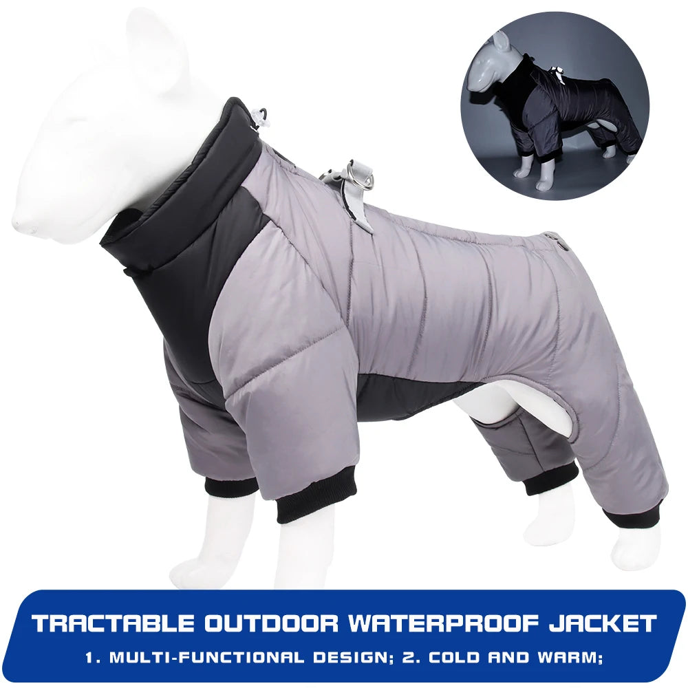 CDDMPET Winter Warm Waterproof Dog Jacket for Small and Medium Dogs