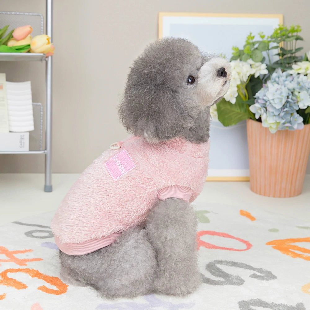 Soft Fleece Dog & Cat Vest – Warm Pet Sweater for Small Breeds