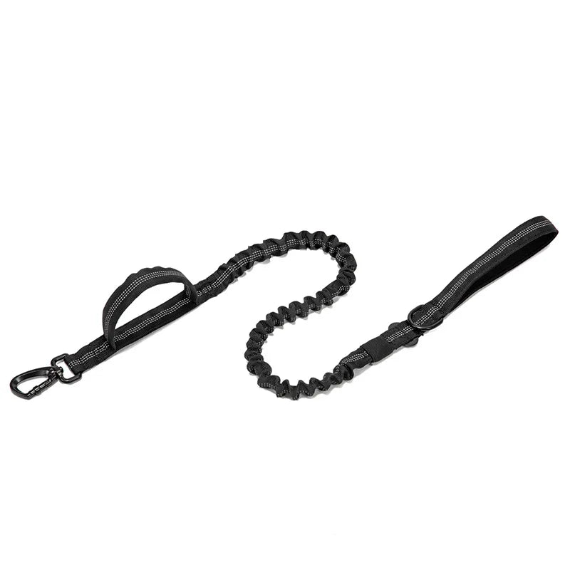 Durable Nylon Dog Collar & Leash Set – Reflective Tactical Training Collar with Padded Handle for Large Dogs