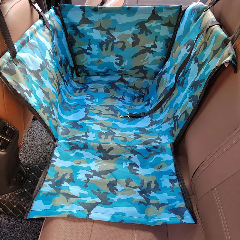 CAWAYI KENNEL Waterproof Dog Car Seat Cover – Hammock Style Travel Protector for Dogs & Cats
