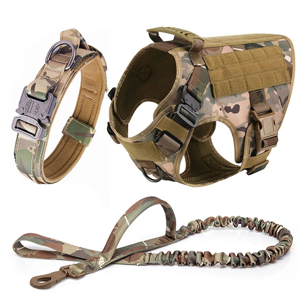 Large Dog Harness & Leash Set – Vest Training Harness for German Shepherd, Malinois, Medium & Large Dogs