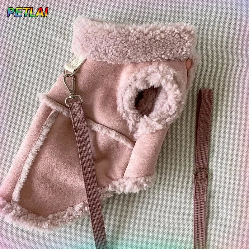 Luxury Winter Dog Vest – Soft Warm Designer Coat for Small Dogs