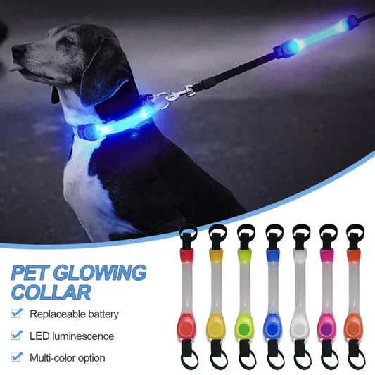 Waterproof LED Dog Collar – Anti-Lost Glowing Light Strip with Multi-Color Options for Night Safety