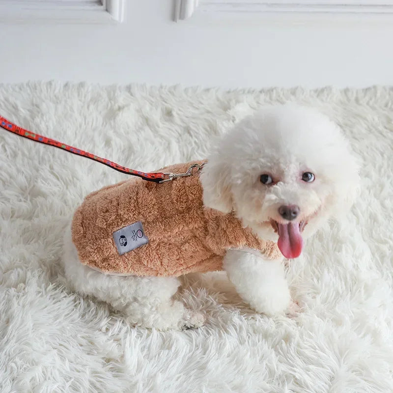 Warm Fleece Dog Pullover – Cozy Winter Sweater for Small Breeds