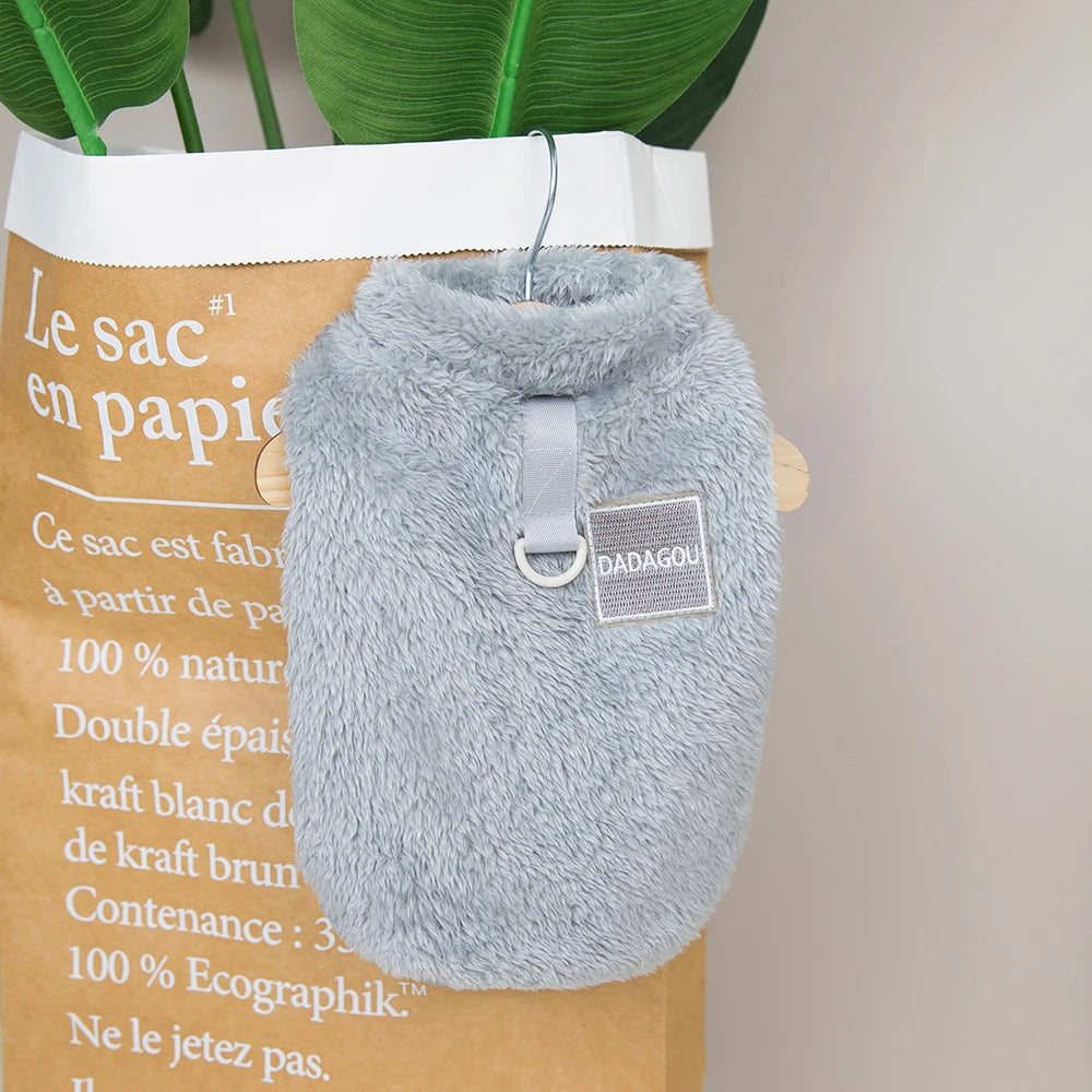 Soft Fleece Dog & Cat Vest – Warm Pet Sweater for Small Breeds