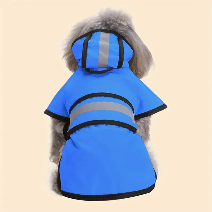 Adjustable Waterproof & Windproof Dog Raincoat – Keep Your Pet Dry and Comfortable
