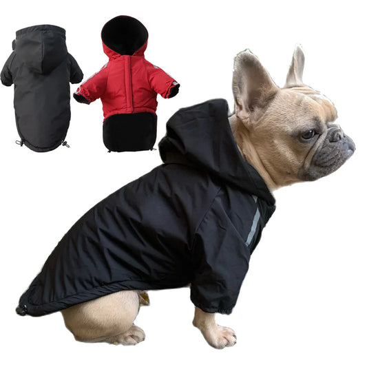 Waterproof Winter Pet Coat with Hood – Warm Jacket for Small Dogs
