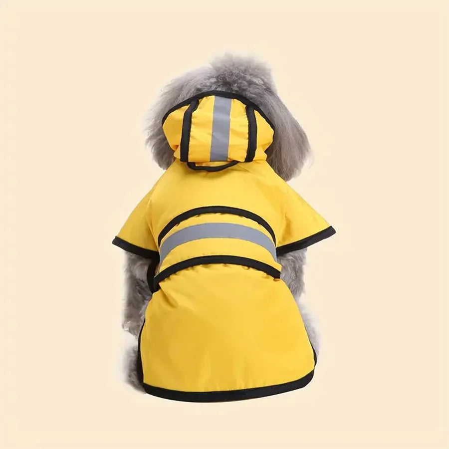 Adjustable Waterproof & Windproof Dog Raincoat – Keep Your Pet Dry and Comfortable