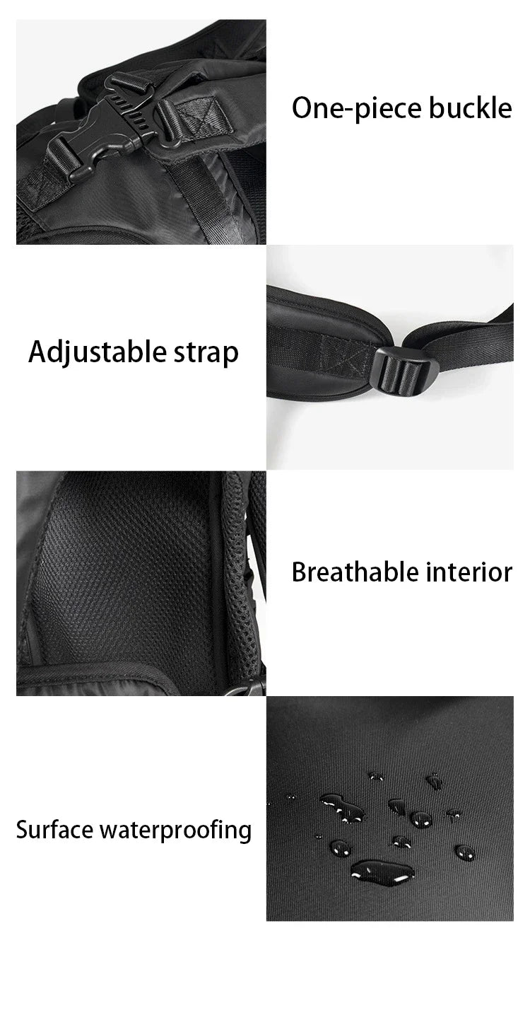 Pet Backpack Carrier – Breathable Front & Back Travel Bag for Small and Medium Dogs & Cats