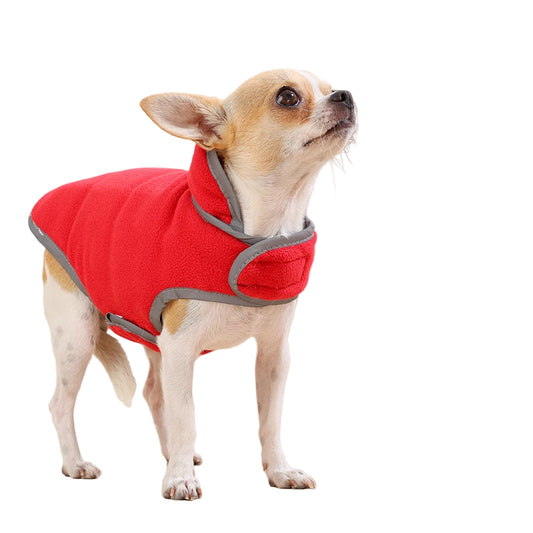 Reversible Warm Pet Coat Jacket for Small Dogs and Cats Reflective