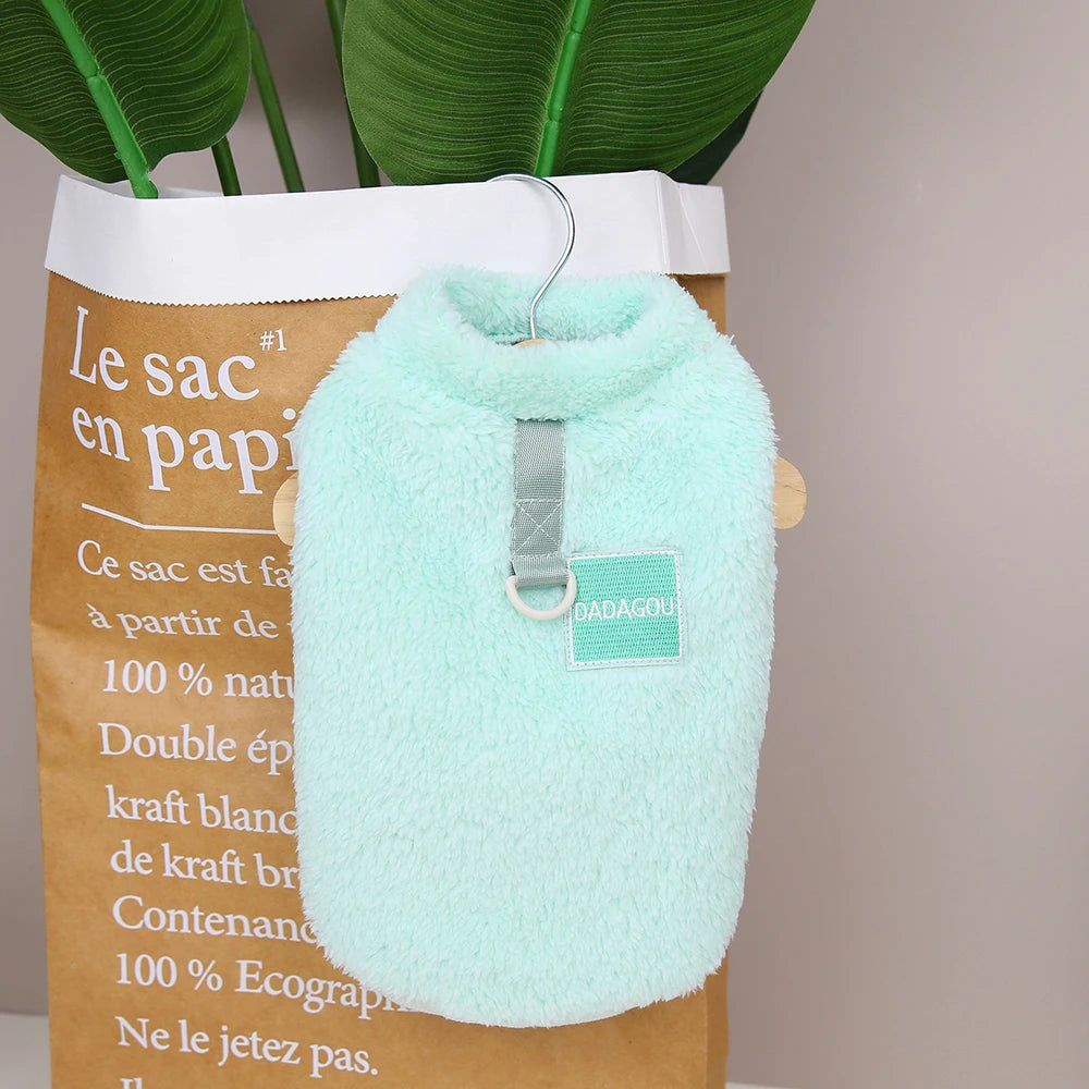 Soft Fleece Dog & Cat Vest – Warm Pet Sweater for Small Breeds