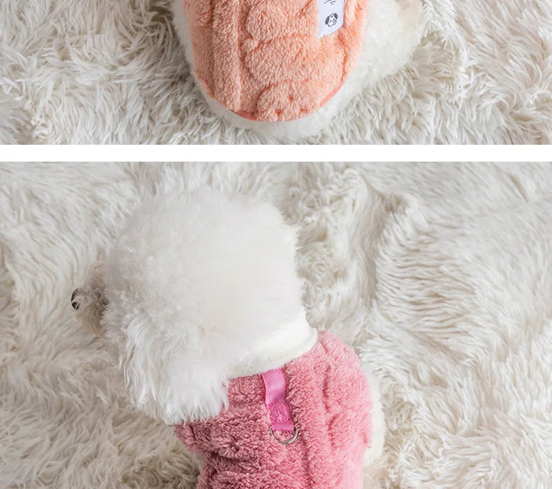 Warm Fleece Dog Pullover – Cozy Winter Sweater for Small Breeds