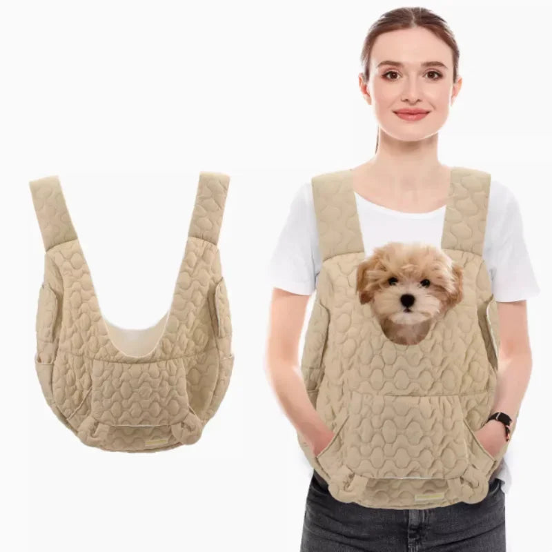 Waterproof Dog & Cat Backpack Carrier – Extra Large, Windproof, Hands-Free Chest Bag for Pets up to 4KG