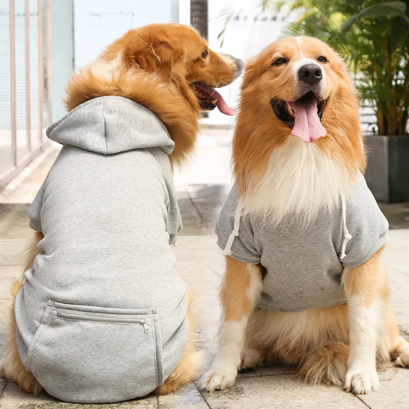 Plaid Reversible Dog Winter Coat – Warm Jacket for Small & Large Breeds