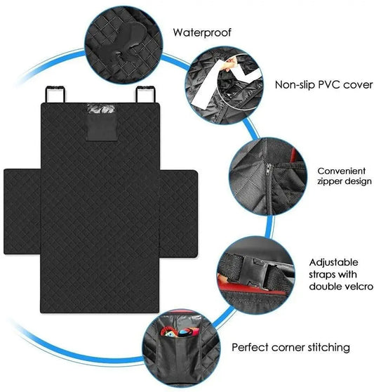 Waterproof Dog Car Seat Cover – Durable, Wear-Resistant SUV Liner Protector for Pets