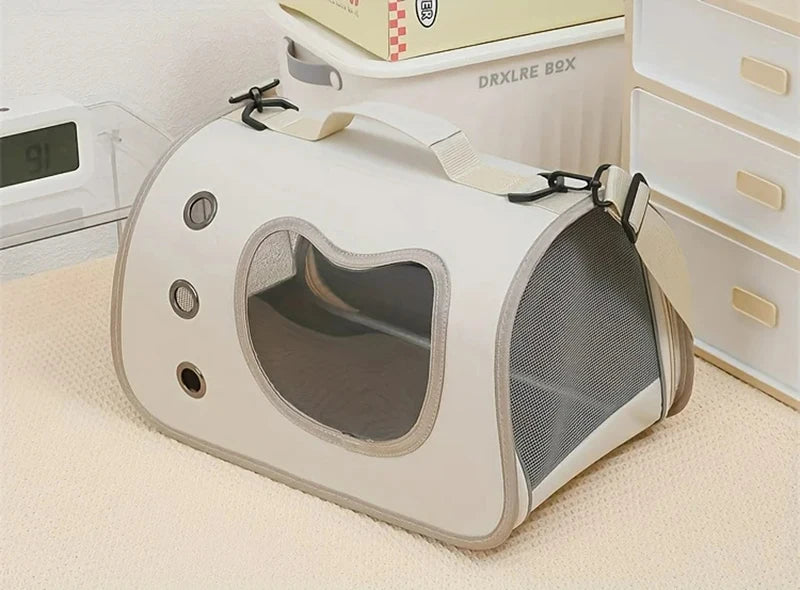 Portable Foldable Pet Carrier Bag – Breathable Oxford Shoulder Bag for Small Dogs & Cats (Up to 7kg)