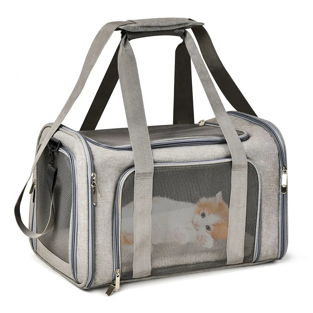Airline Approved Dog & Cat Carrier Bag – Soft-Sided Waterproof Travel Backpack for Small Pets