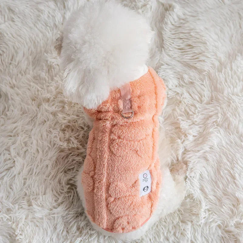 Warm Fleece Dog Pullover – Cozy Winter Sweater for Small Breeds