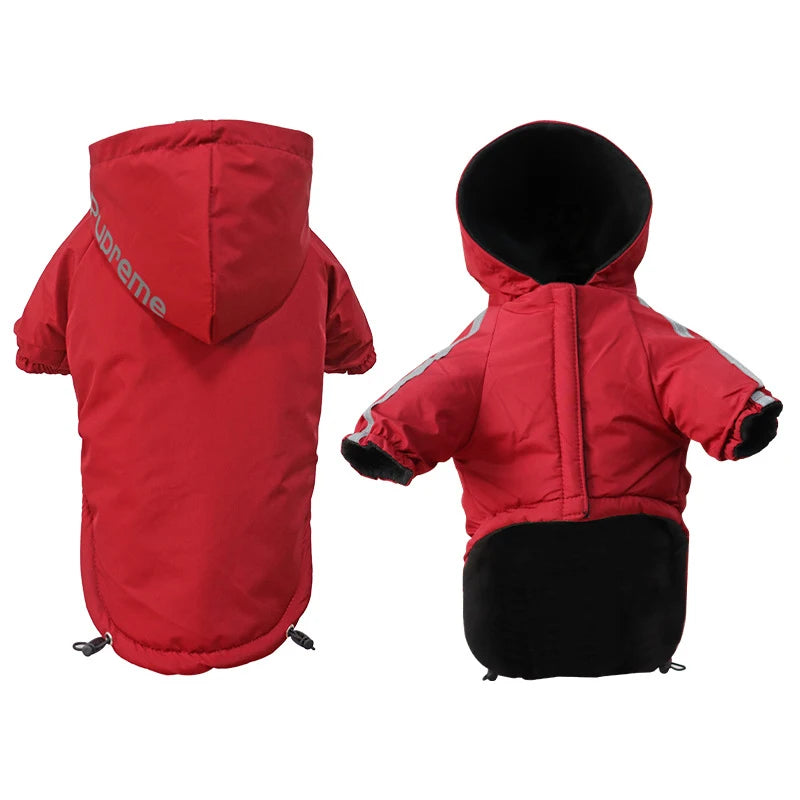 Waterproof Winter Pet Coat with Hood – Warm Jacket for Small Dogs
