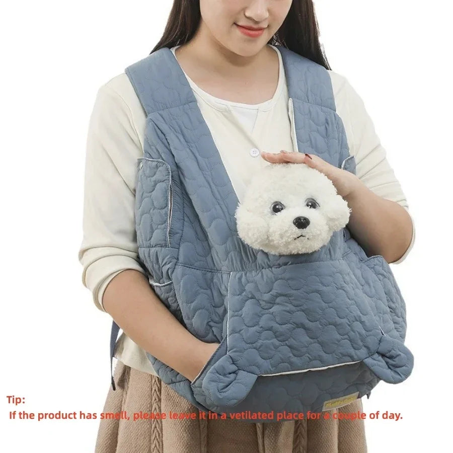 Waterproof Dog & Cat Backpack Carrier – Extra Large, Windproof, Hands-Free Chest Bag for Pets up to 4KG