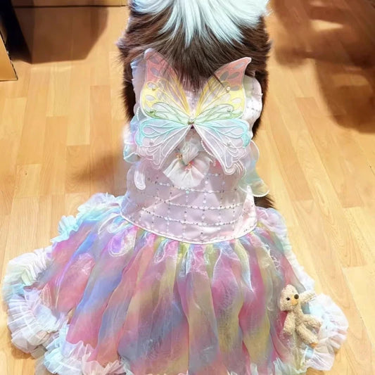 Summer Dress for Large Dogs Corgi Shiba Inu Samoyed Labrador