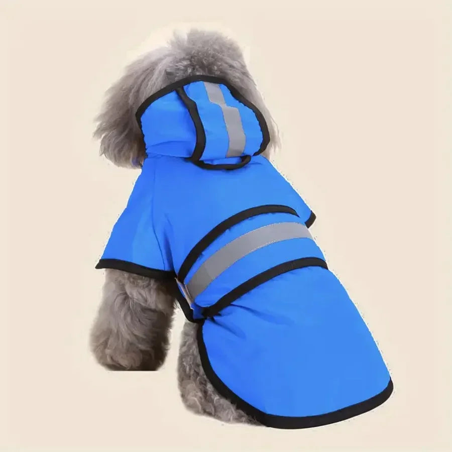 Adjustable Waterproof & Windproof Dog Raincoat – Keep Your Pet Dry and Comfortable