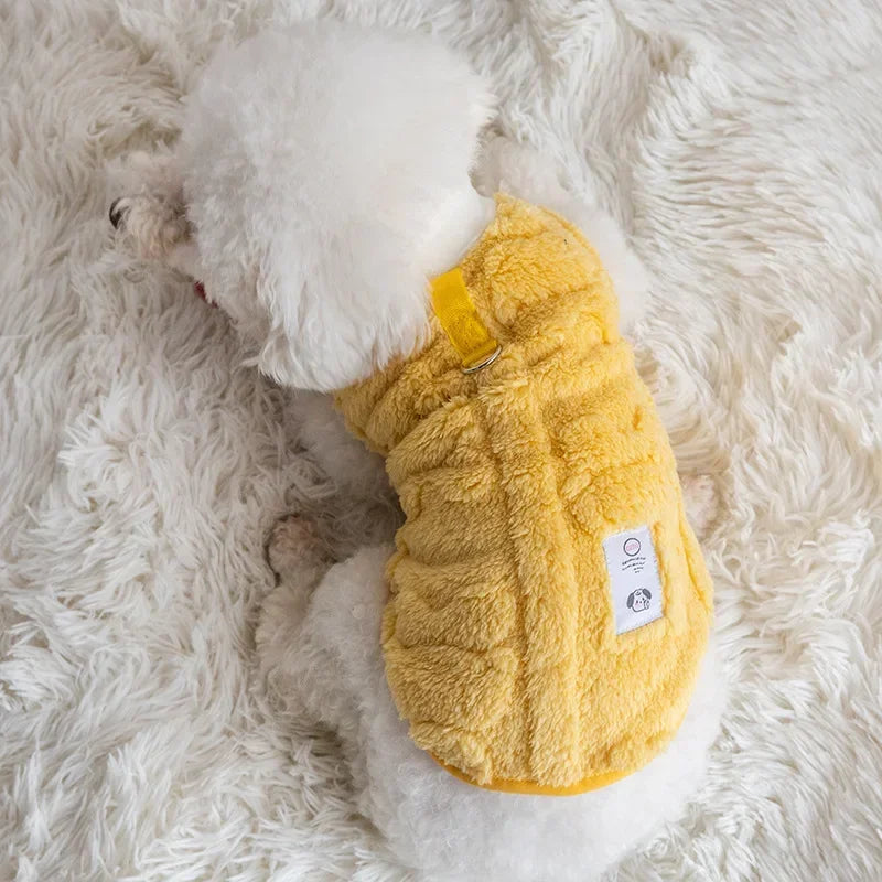 Warm Fleece Dog Pullover – Cozy Winter Sweater for Small Breeds
