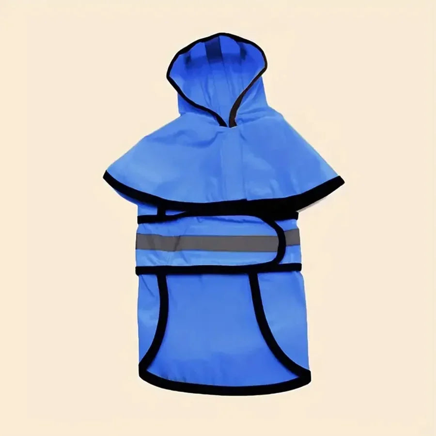 Adjustable Waterproof & Windproof Dog Raincoat – Keep Your Pet Dry and Comfortable