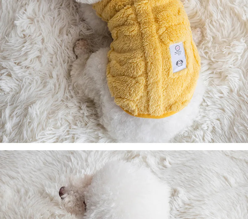 Warm Fleece Dog Pullover – Cozy Winter Sweater for Small Breeds
