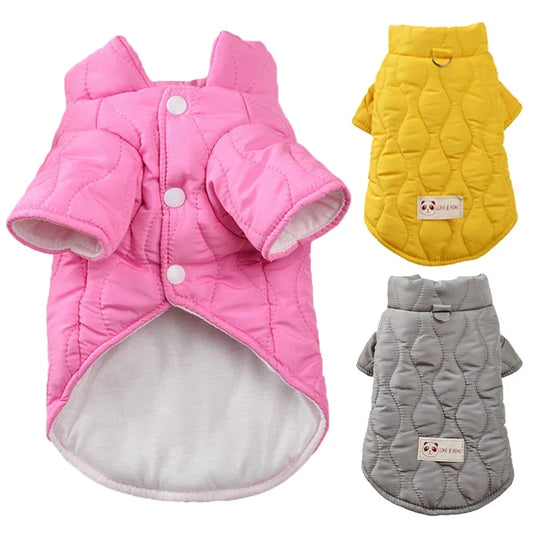 Winter Warm Down Jacket for Small Dogs Cats Chihuahua French Bulldog