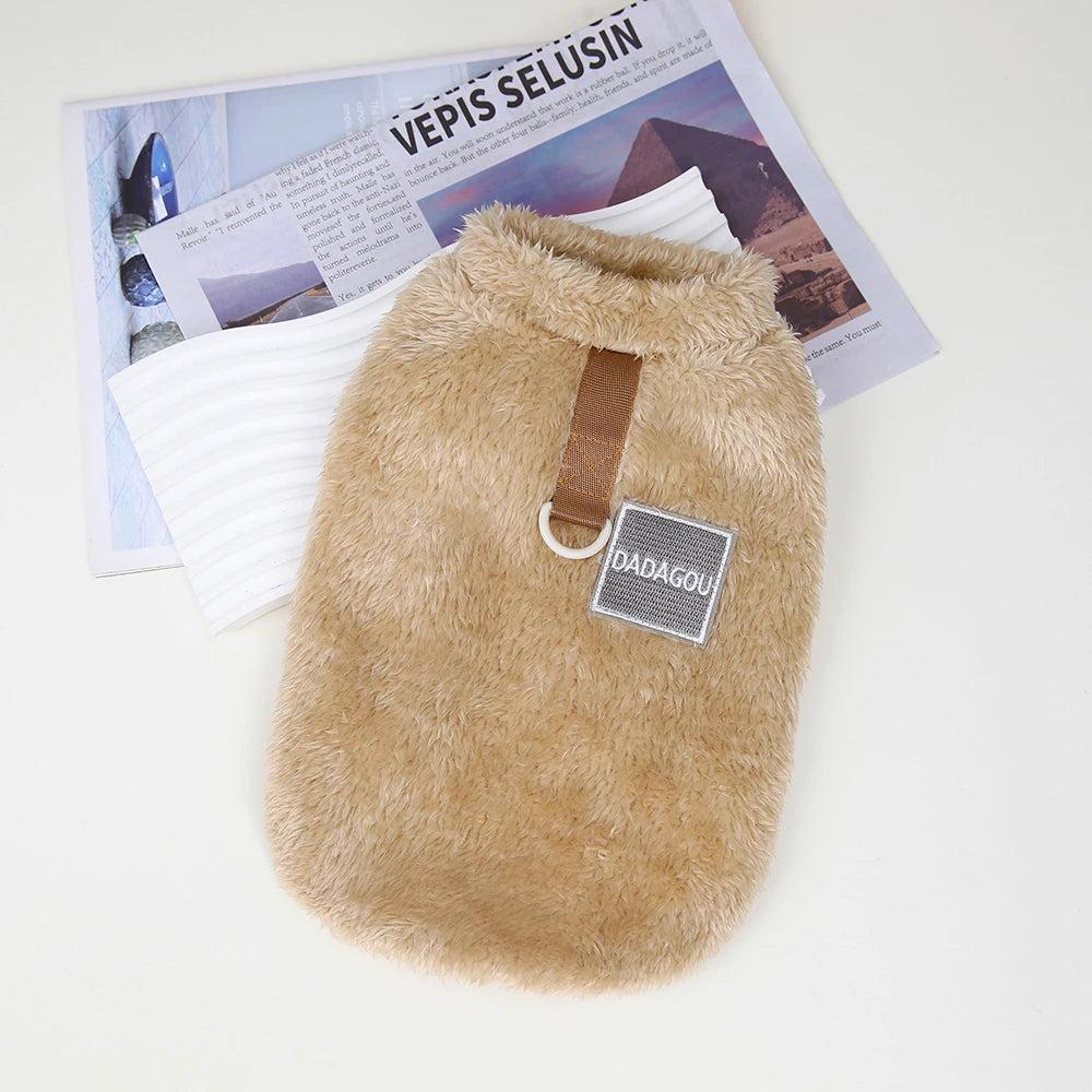 Soft Fleece Dog & Cat Vest – Warm Pet Sweater for Small Breeds