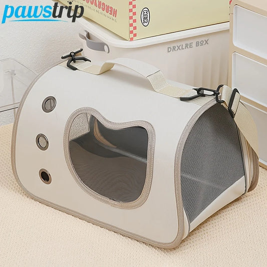 Portable Foldable Pet Carrier Bag – Breathable Oxford Shoulder Bag for Small Dogs & Cats (Up to 7kg)