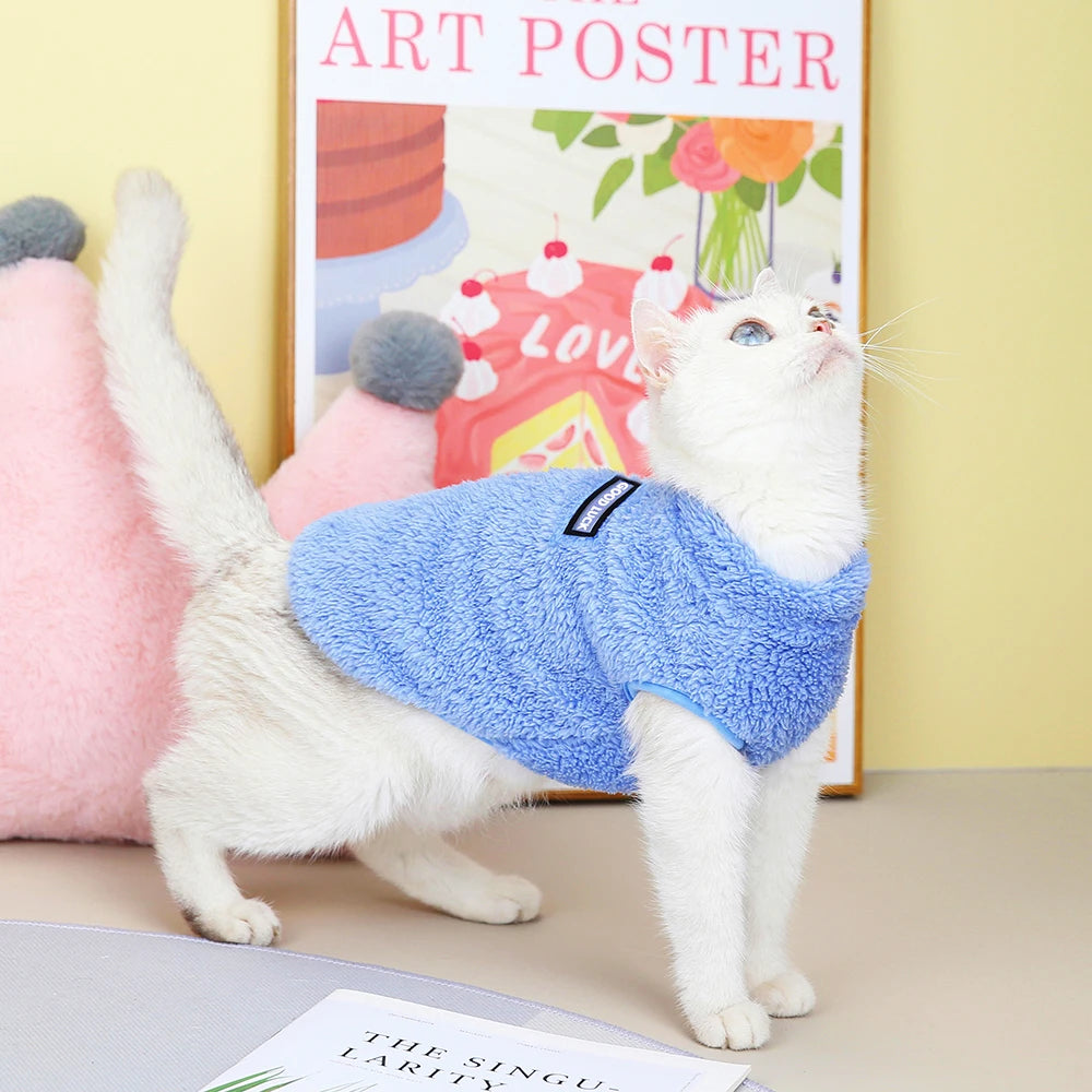 Soft Fleece Dog & Cat Vest – Warm Pet Sweater for Small Breeds